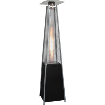 Calentador de gas para patio 2-in-1 PGP 113 negro/plata