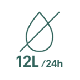 Capacidad de deshumidificación 12l/24h